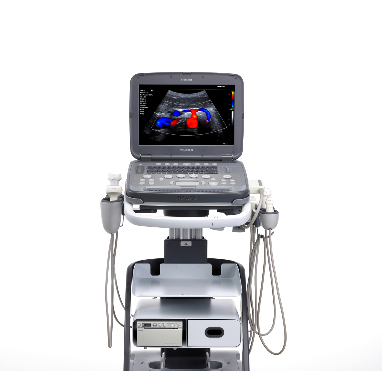 Ecografo portatile Acuson P500 con carrellato