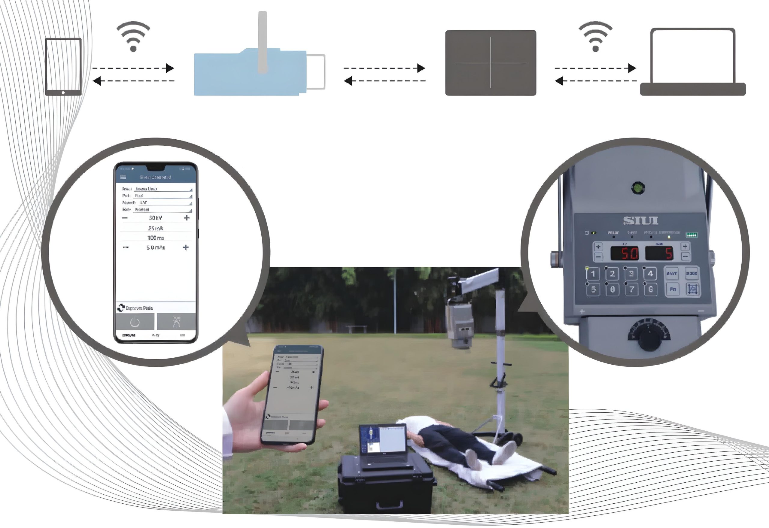 SR-2300 Sistema radiologico domiciliare portatile